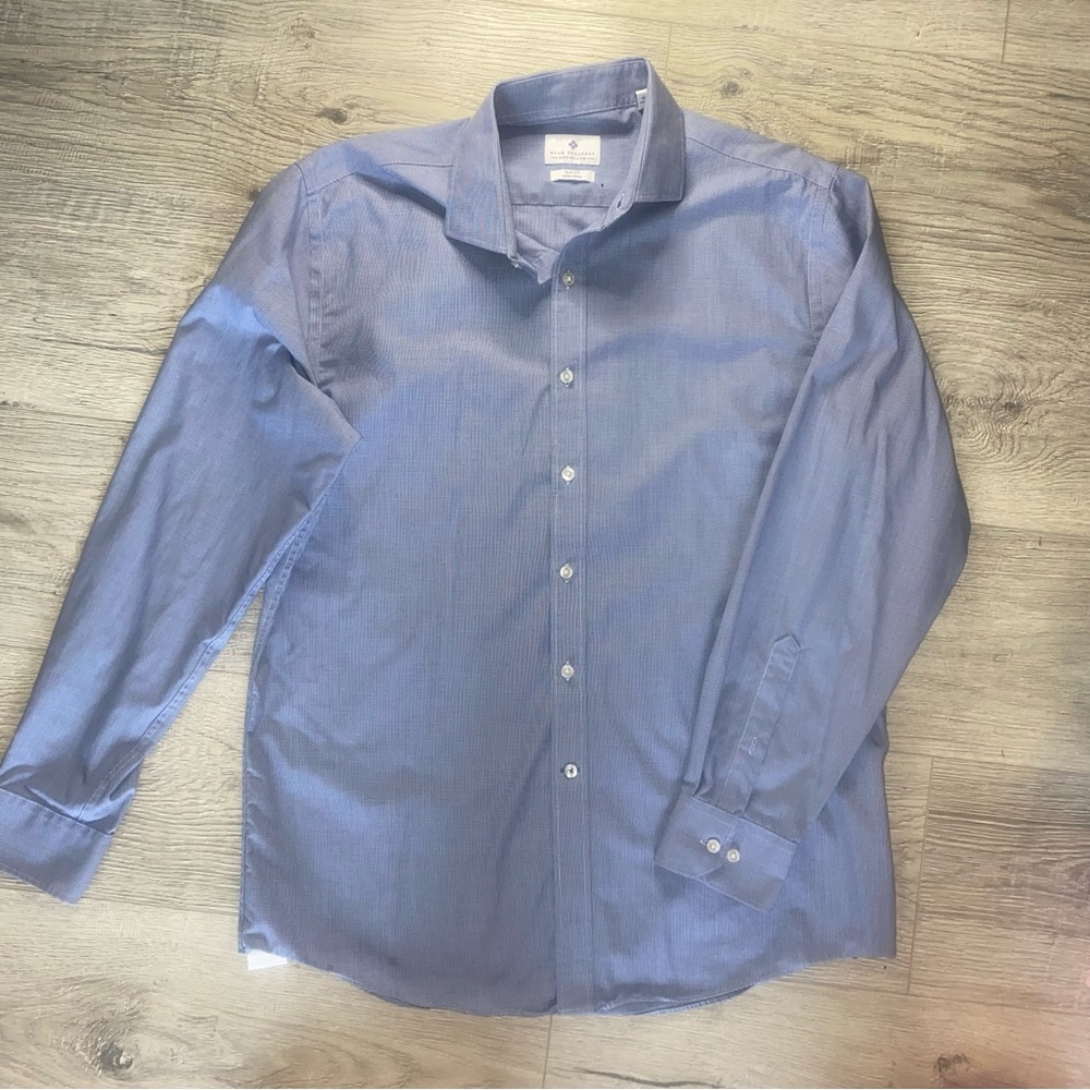 Ryan Seacrest Distinction Men's Slim Fit Button Up Dress Shirt 16 1/2 34/35